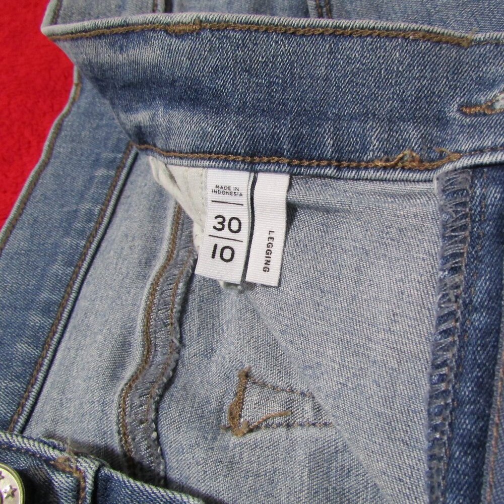 Ann Taylor Cut Off Jean Shorts Stretch Medium Blue - Picture 5 of 10